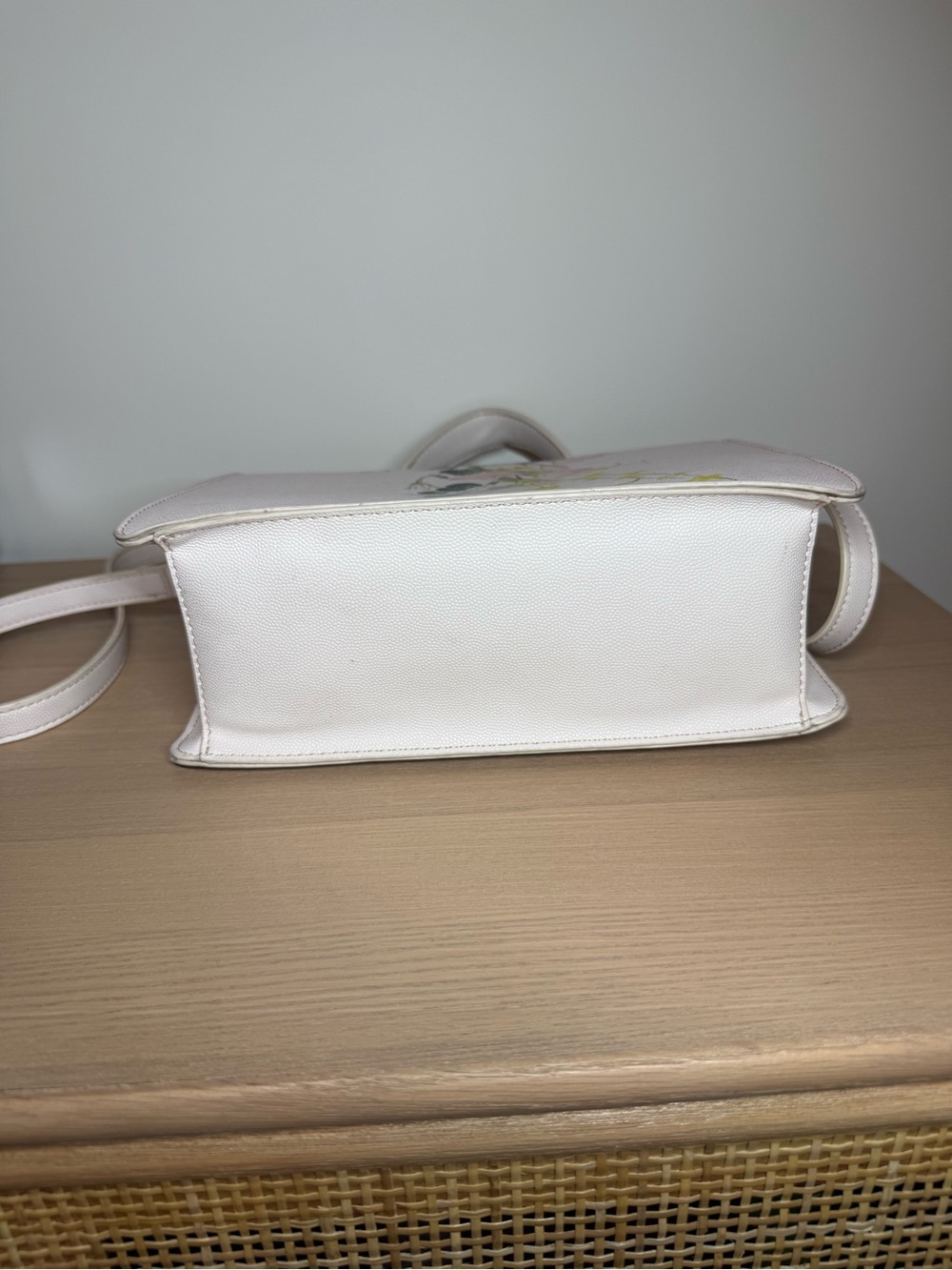 Ted Baker Cream Floral Top-Handle Satchel with Crossbody Strap - Picture 7 of 9
